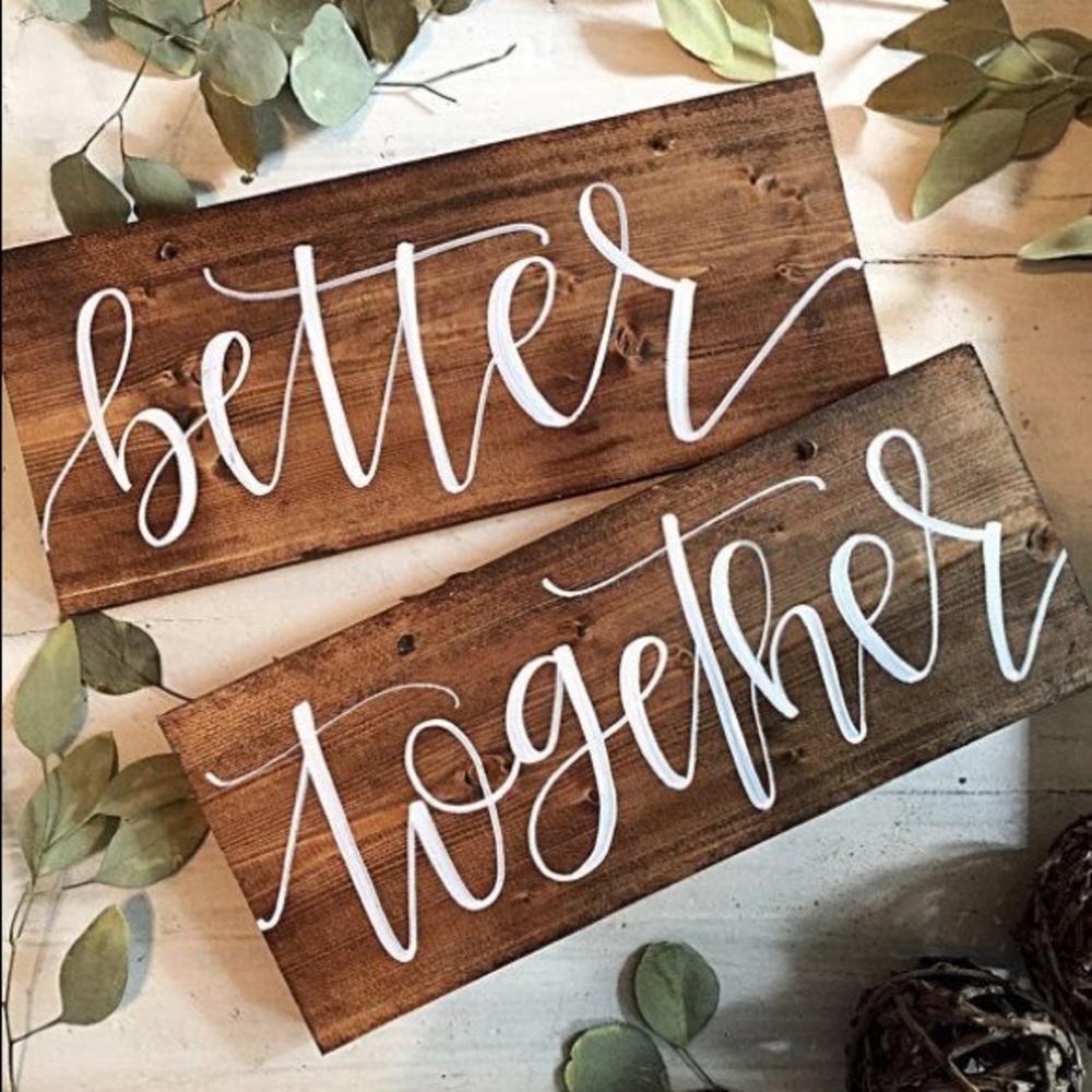 Cute wooden signs